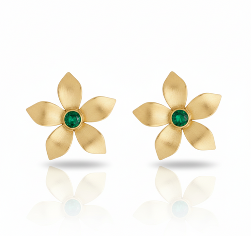 Elora Emerald Studs