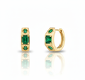 Aurielle Emerald Hoops